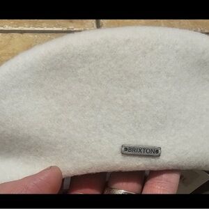 New Brixton  Audrey Beret Beige 10790  Hat Size: Medium